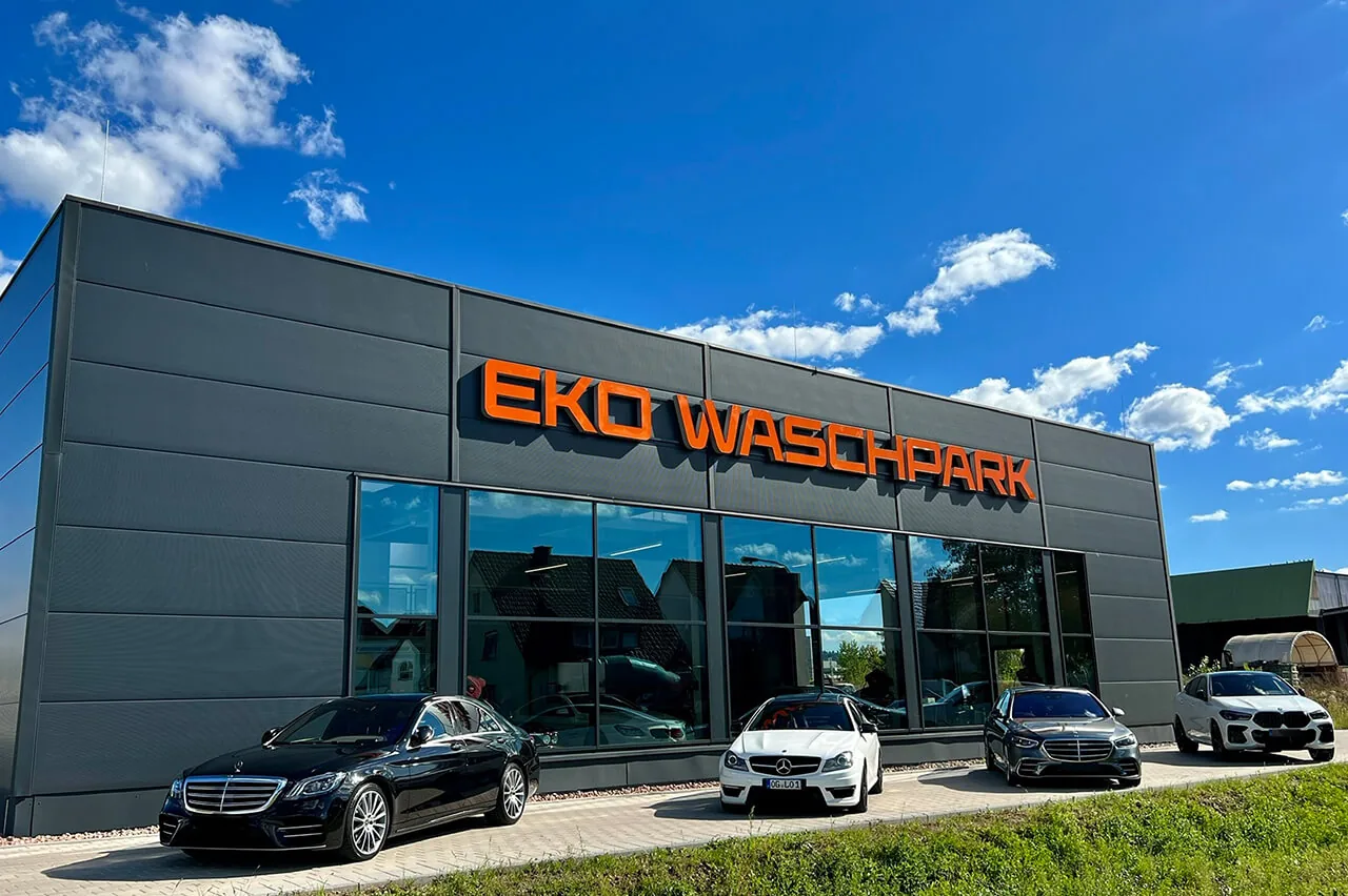 Gebäude des Eko Waschparks in Offenburg